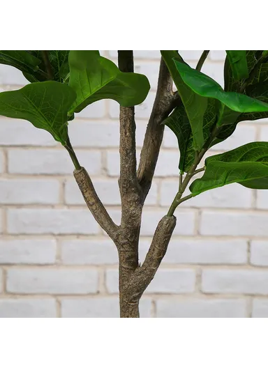 Simulated Fiddle Leaf Fig Potted Plant Indoor Hall Decoration Green Plant Artificial Bionic - 140cm