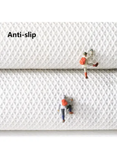 50x80cm Modern Bathroom Floor Mat Non-Slip Polyester Water Absorbent Foot Rug - Grey