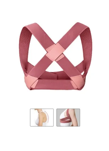 Back Support Posture Corrector Magnetic Adult Hunchback Correction Belt HKB08-A001-1-WH1