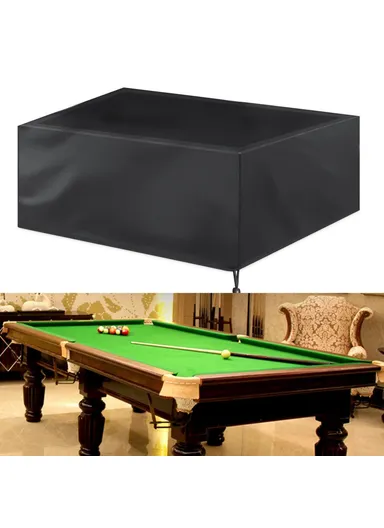 Universal Billiard Table Dustproof Protective Cover, Waterproof Furniture Cover  (L225 x W116 x H82)cm - Black