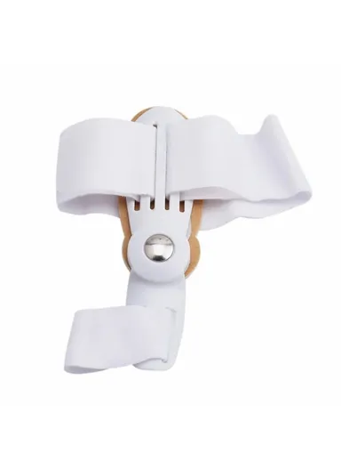 Flexible Arch Support Technology Bunion Corrector Adjustable Soft Whole Day Big Toe Separators Straightener 12454 - White