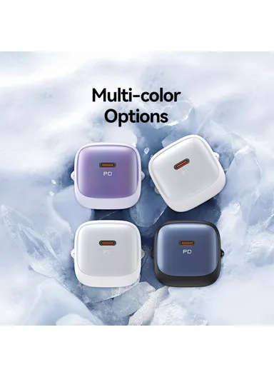 Fast GaN Charger PD 30W Ultra-Compact Power Delivery Wall Adapter, EU Plug CC251 - Purple