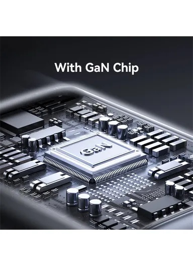 GaN Fast Charger Block 20W Dual Port Wall Charger with Type-C Cable, EU Plug CC261 - Black