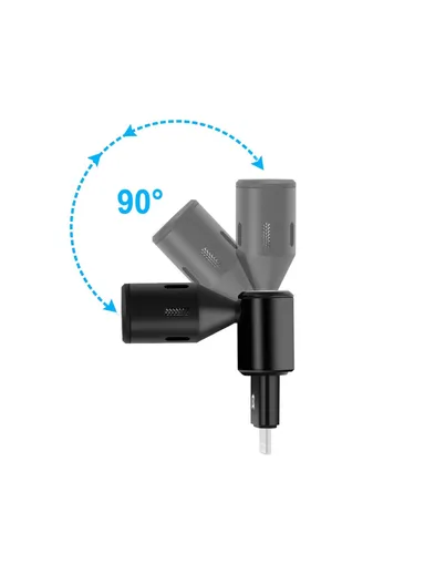 PULUZ PU615B 8Pin Wireless Lavalier Microphone Clip-On Omni Lapel Mic for iPhone Interview  /  Live Stream