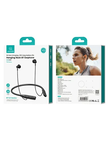 Hanging Neck Wireless Headphones, Magnetic Absorption Design Sports Bluetooth Earphones YQ24 