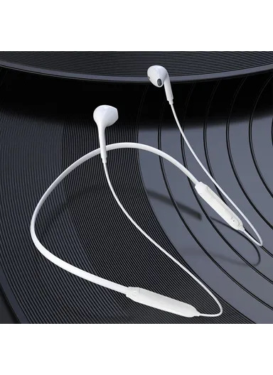 DUDAO U5B Sport Running Neckband Bluetooth Headset Magnetic Wireless HiFi Music Calls Earphone - White