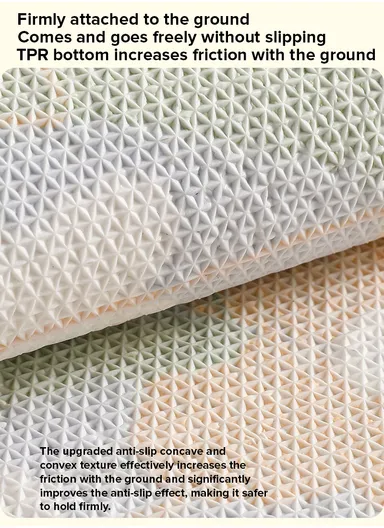 50x80cm Cute Bathroom Mat Machine Washable Super Water Absorbent &amp; Ultra Fluffy Microfiber Bath Rug - Style 2