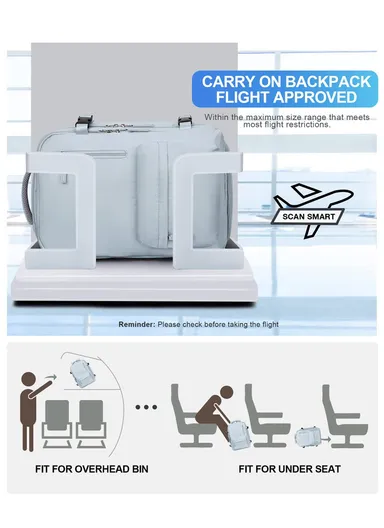 Travel Backpack, Business Backpack, lightweight Backpack For Dacron laptop With charging ports &amp; Boot Attachment, Fashionable Travel Bag (W30 x D20 x H52)cm - Pink