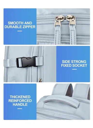 Travel Backpack, Business Backpack, lightweight Backpack For Dacron laptop With charging ports &amp; Boot Attachment, Fashionable Travel Bag (W30 x D20 x H52)cm - Pink