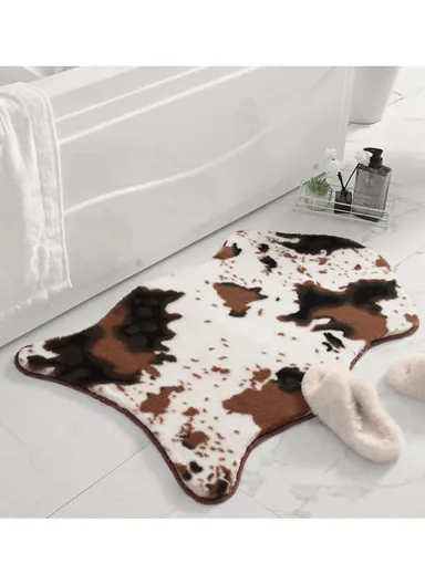 95x60cm Soft Faux Fur Shaggy Mat With Anti-Slip Backing - Style 1