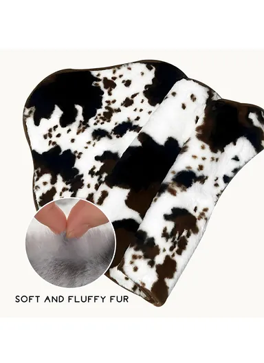 95x60cm Soft Faux Fur Shaggy Mat With Anti-Slip Backing - Style 1