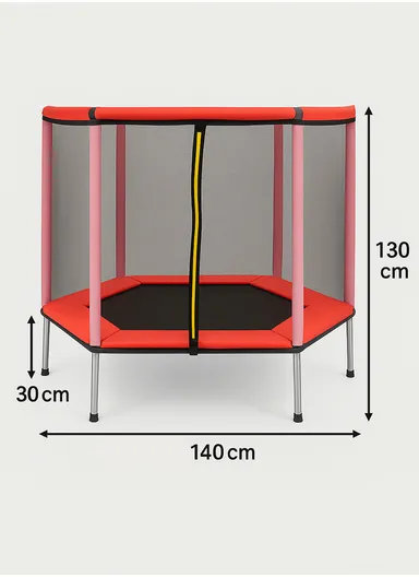 140cm Trampoline With 30cm Off Floor &amp; 130cm Total Height LBL55