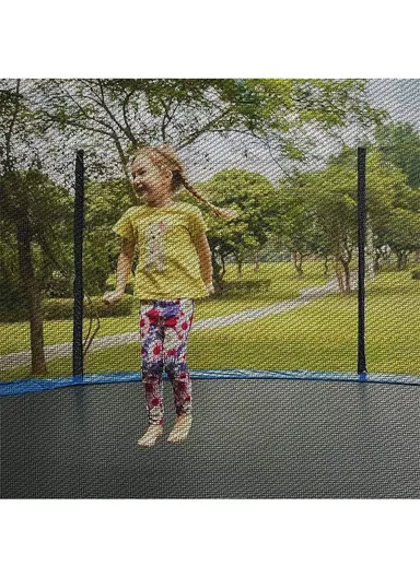 427cm Trampoline 250CM Total Height 70CM Off-Floor Height 150KG Max Load with Ladder &amp; Safety Net-Mesh LB14FT