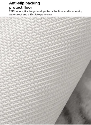 95x60cm Soft Faux Fur Shaggy Mat With Anti-Slip Backing - Style 4