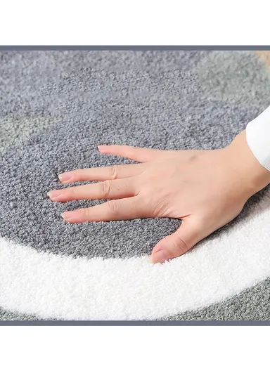 50x80cm Cute Bathroom Mat Machine Washable Super Water Absorbent &amp; Ultra Fluffy Microfiber Bath Rug - Pink