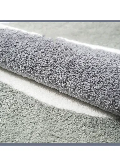 50x80cm Cute Bathroom Mat Machine Washable Super Water Absorbent &amp; Ultra Fluffy Microfiber Bath Rug - Pink