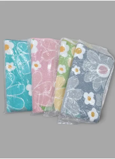 50x80cm Cute Bathroom Mat Machine Washable Super Water Absorbent &amp; Ultra Fluffy Microfiber Bath Rug - Turquoise