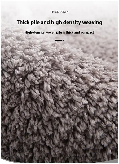 50x80cm Cute Bathroom Mat Machine Washable Super Water Absorbent &amp; Ultra Fluffy Microfiber Bath Rug - Brown