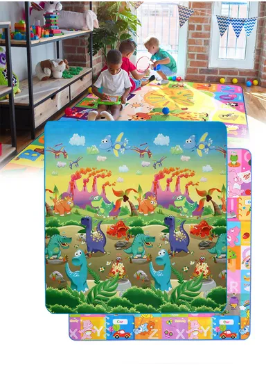 Mats Waterproof Play Mat Crawl Thick Double Sided Non-Slip Reversible Portable Mat Use for Outdoor/Picnic/Beach/Travel (L175 x W147 x T0.8)cm - Style3
