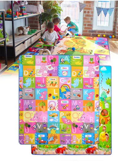 Mats Waterproof Play Mat Crawl Thick Double Sided Non-Slip Reversible Portable Mat Use for Outdoor/Picnic/Beach/Travel (L175 x W147 x T0.8)cm - Style4