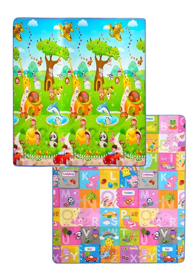 Mats Waterproof Play Mat Crawl Thick Double Sided Non-Slip Reversible Portable Mat Use for Outdoor/Picnic/Beach/Travel (L175 x W147 x T0.8)cm - Style4