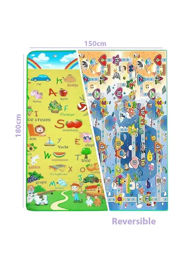 Mats Waterproof Play Mat Crawl Animals Non-Slip Reversible Portable Mat Use for Outdoor/Picnic/Beach/Travel  (L180 x W150 x T0.5)cm - Style4
