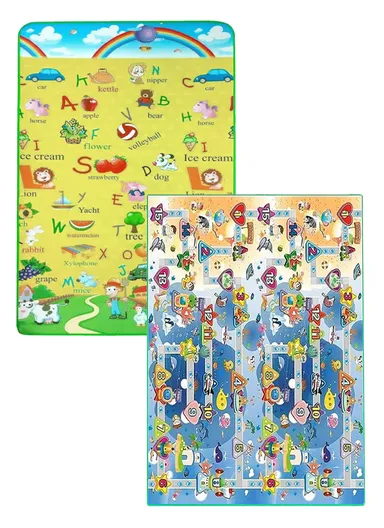 Mats Waterproof Play Mat Crawl Animals Non-Slip Reversible Portable Mat Use for Outdoor/Picnic/Beach/Travel  (L180 x W150 x T0.5)cm - Style4