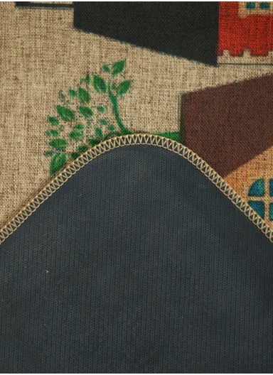 2Pcs/Set 44x117cm+44x68cm Non-Slip Kitchen Floor Mat, Polyester Water Absorbent Kitchen Carpet - Style 1