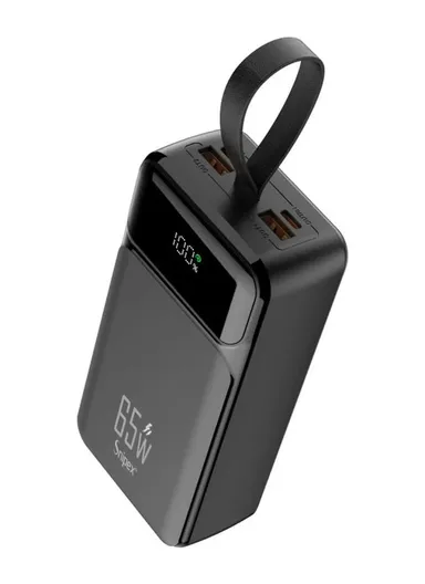 30000mAh 22.5W + 65W Portable Fast Charging Power Bank PD 65W &amp; USB 22.5W Maximum Power Support Laptop Charging with Digital Display &amp; Leather Hanging Rope PB30W65