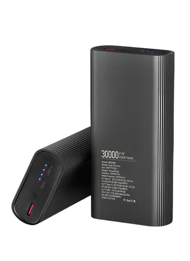 30000mAh 65W Slim Portable Super Fast Charging Power Bank Support Laptop Charging With USB, 2 Type-C Ports &amp; Indicator Lights PB3W65