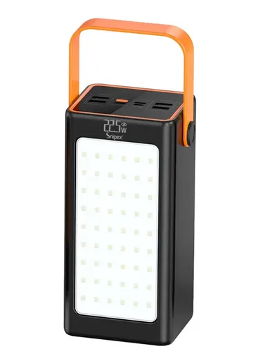 70000mAh 22.5W Portable Super Fast Charging Power Bank PD 20W, 4 USB, Ip &amp; Micro Ports with 4 Modes of Lighting, Digital Display, Camping Light &amp; Lanyard PB71C