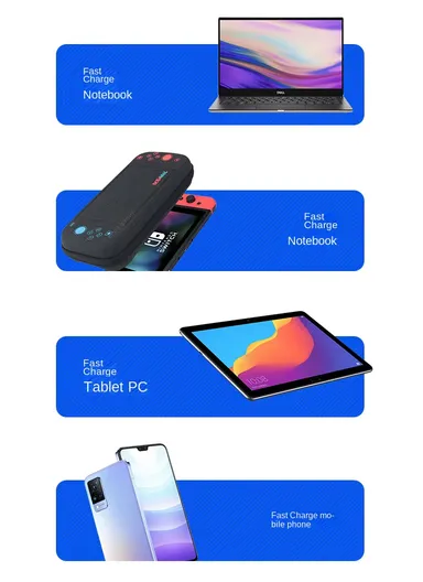 70000mAh 22.5W Portable Super Fast Charging Power Bank PD 20W, 4 USB, Ip &amp; Micro Ports with 4 Modes of Lighting, Digital Display, Camping Light &amp; Lanyard PB71C