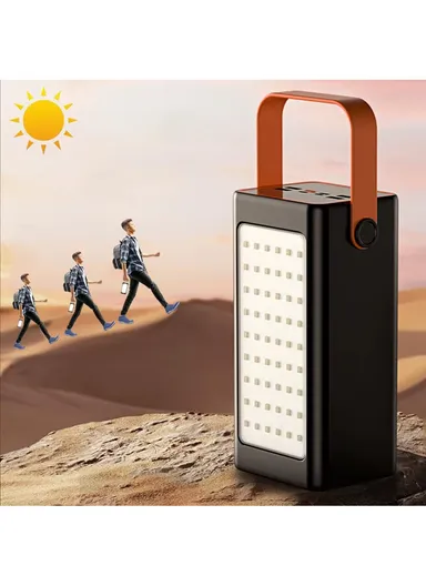 70000mAh 22.5W Portable Super Fast Charging Power Bank PD 20W, 4 USB, Ip &amp; Micro Ports with 4 Modes of Lighting, Digital Display, Camping Light &amp; Lanyard PB71C