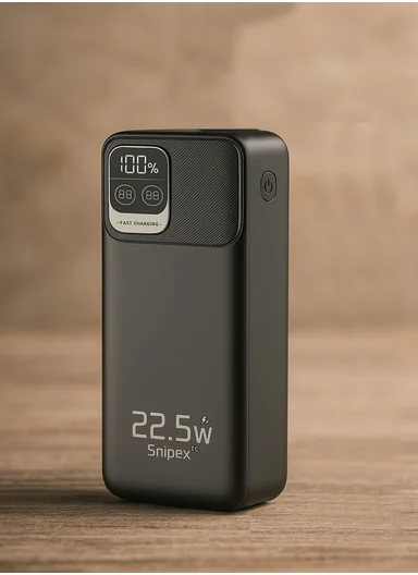 20000mAh 22.5W Ultra Slim Lightweight Portable Fast Charging Power Bank 2 USB, Type-C &amp; Micro Ports with Digital Display PB2V