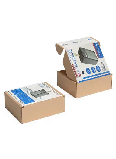 50000mAh 22.5W Ultra Slim Lightweight Portable Fast Charging Power Bank 2 USB, Type-C &amp; Micro Ports with Digital Display &amp; Leather Hanging Rope PB5V