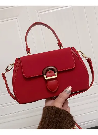 Stylish PU Bag with Adjustable Strap Comfortable, Durable &amp; Spacious - Bordeaux