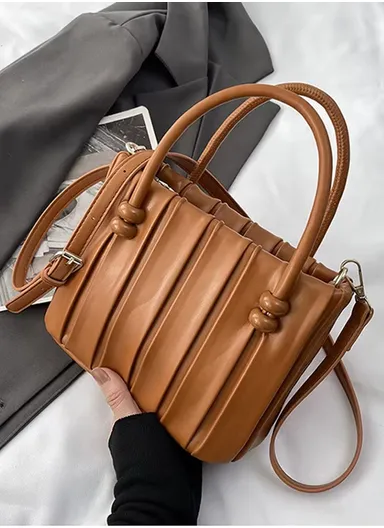 Chic PU Leather Handbag Elegant, Versatile &amp; Stylish - Camel