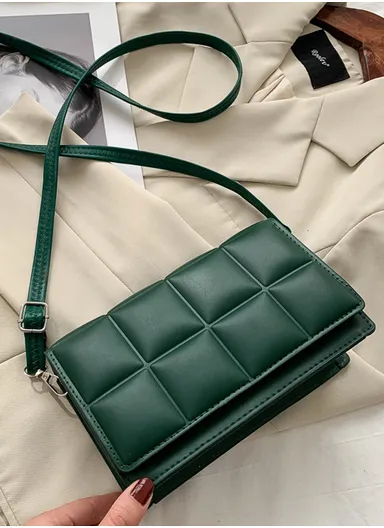 Premium Women's Crossbody Bag with Flap Closure Compact, Stylish &amp; Secure for Everyday Essentials - Green