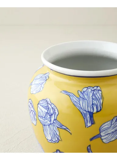 Glen Vase 16x16x14cm Yellow