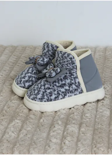 Anti-Slip Warm Kids Slippers with Flees Linning &amp; Shoe Collar - Blue