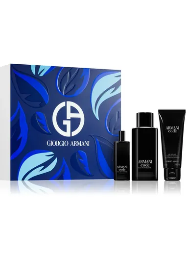 Giorgio Armani Code Set for Men: 125ml Eau de Toilette + 15ml Travel Spray + 75ml Shower Gel
