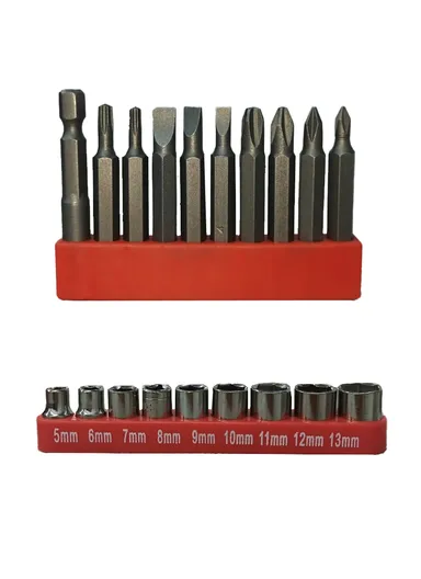 112 Pcs 21V Drill Hand Tool Set Combination Household with Toolbox C2201