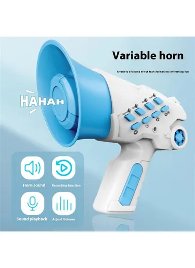 Children Recording Voice Changer Horn Toy, Multi-Channel Funny Sound Effect Min-Horn Toy LZ070 - Pink