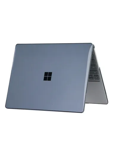 12.4 inch Microsoft Surface Go Laptop 3/2/1 Top + Bottom Crystal Case, Hard Case Cover for Microsoft Laptop, Ultra-Thin Protective Laptop Cover - Blue