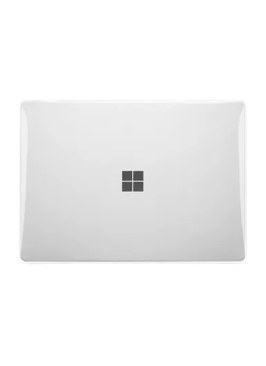 12.4 inch Microsoft Surface Go Laptop 3/2/1 Top + Bottom Crystal Case, Hard Case Cover for Microsoft Laptop, Ultra-Thin Protective Laptop Cover - White