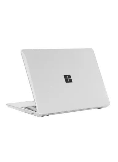 12.4 inch Microsoft Surface Go Laptop 3/2/1 Top + Bottom Crystal Case, Hard Case Cover for Microsoft Laptop, Ultra-Thin Protective Laptop Cover - White