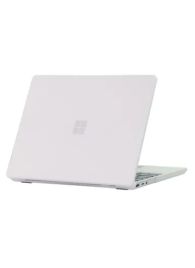 12.4 inch Microsoft Surface Go Laptop 3/2/1 Top + Bottom Matte Case, Hard Case Cover for Microsoft Laptop, Ultra-Thin Protective Laptop Cover - White