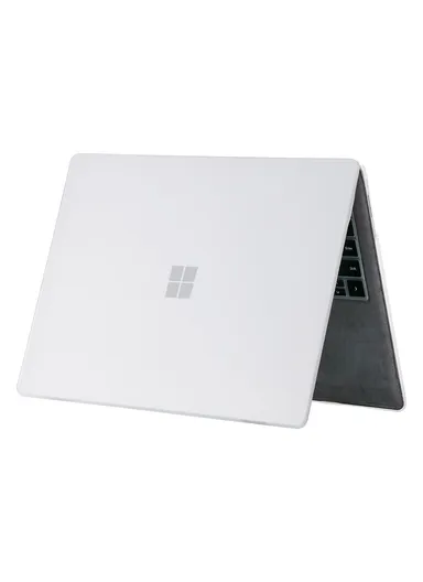 13.5 inch Microsoft Surface Laptop 5/4/3/2 Top + Bottom Matte Case, Hard Case Cover for Microsoft Laptop, Ultra-Thin Protective Laptop Cover - White