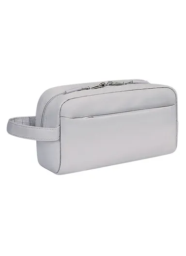 Electronic Organizer Travel Accessories Bag Waterproof for Power Bank Charging Cords, L, SM19 - Grey