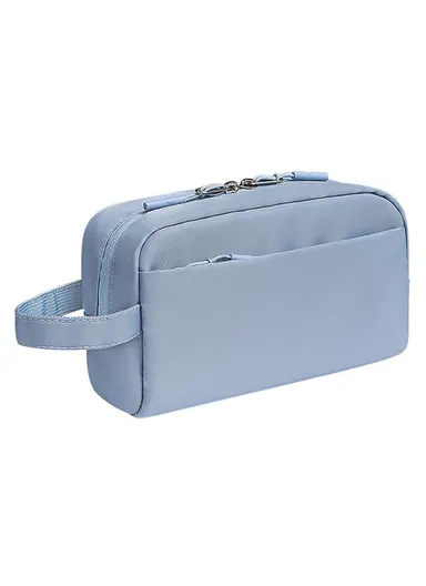 Electronic Organizer Travel Accessories Bag Waterproof for Power Bank Charging Cords, L, SM19 - Lake Blue